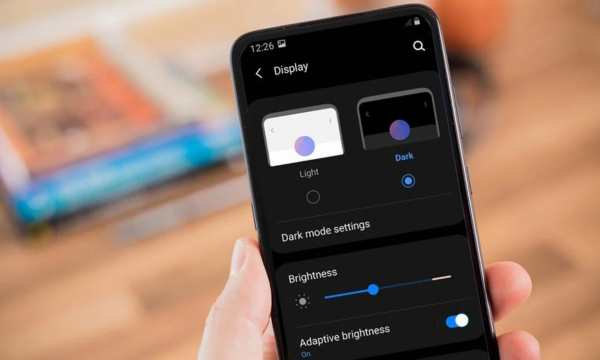 Use dark mode to preserve battery power